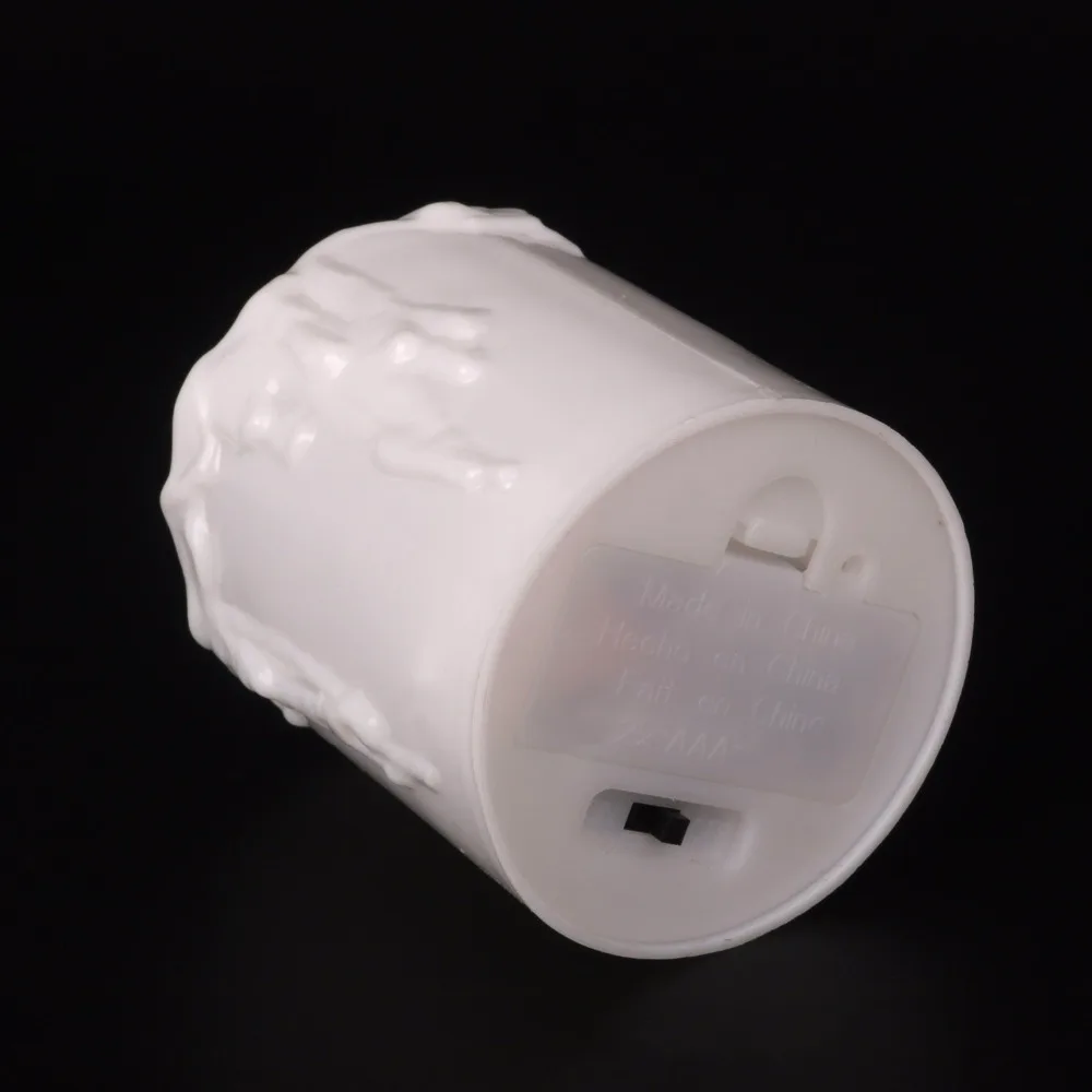 Светодиодная Электронная свеча со слезами 3 шт. пластиковая Свеча на батарейках AA