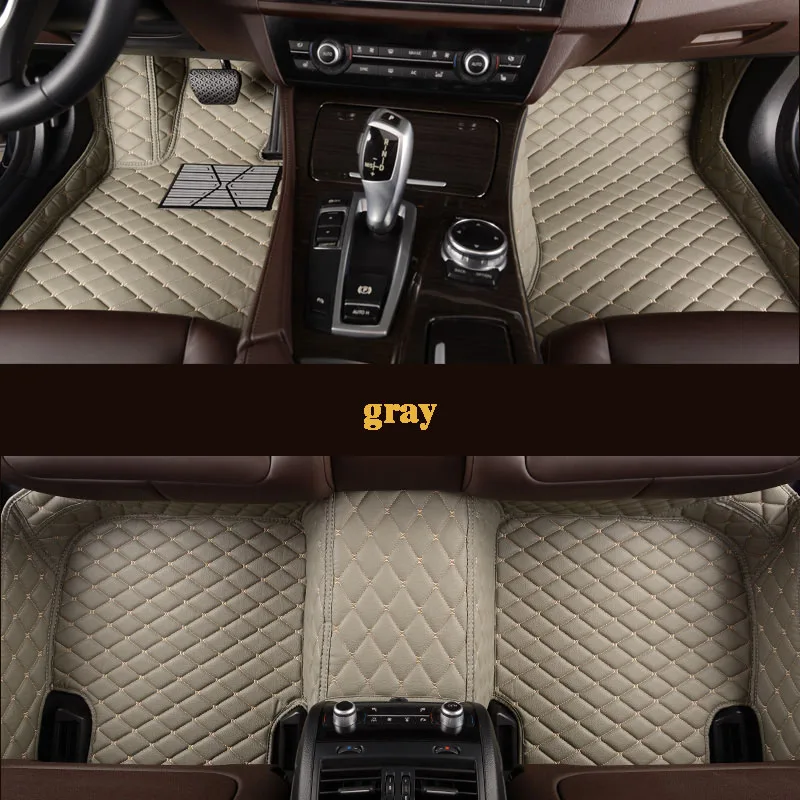HLFNTF пользовательские автомобильные коврики для mercedes benz W169 A180 W176 A180 A200 CLK200 GL450 S320 C E S серии и т. Д. Автомобильные аксессуары - Название цвета: gray