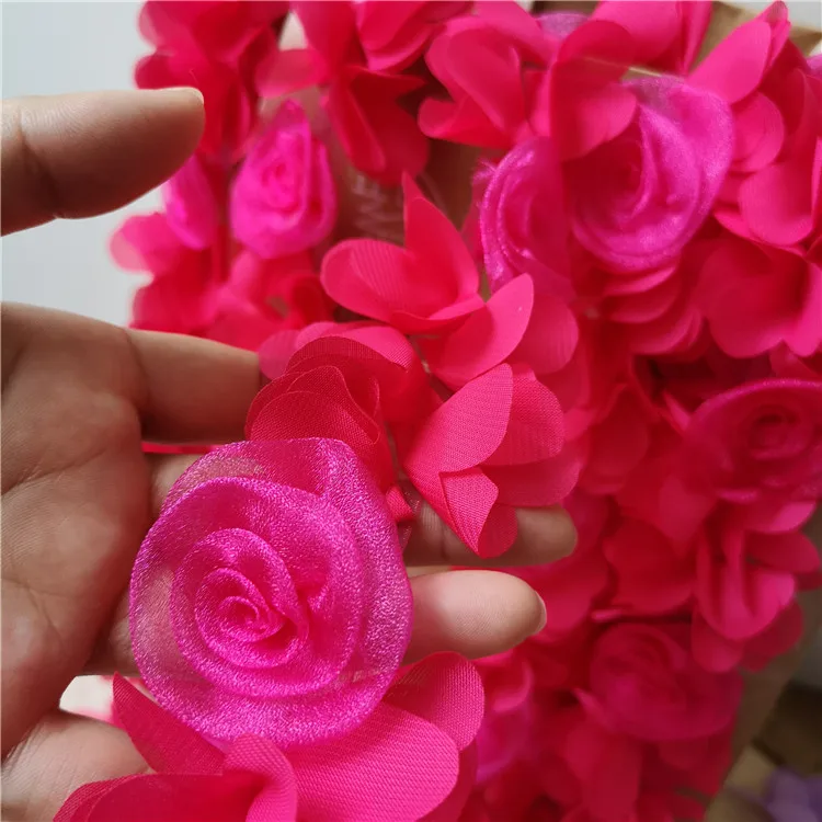 Шифоновая занавеска сделай сам шторы ручной работы с цветочной отделкой из