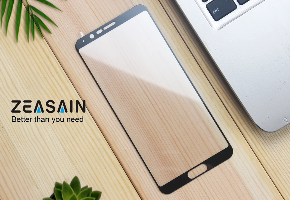 2 упаковки, ZEASAIN 2.5D, полное покрытие, закаленное стекло, Защита экрана для huawei Honor View 10, Honor V10 V 10, 9 H, стеклянная пленка