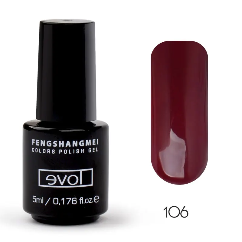 106 Fengshangmei 5 мл Гель-лак DIY УФ Гель-лак дизайн перманентные эмали длительный гель лак Замачивание гель для ногтей - Цвет: 106