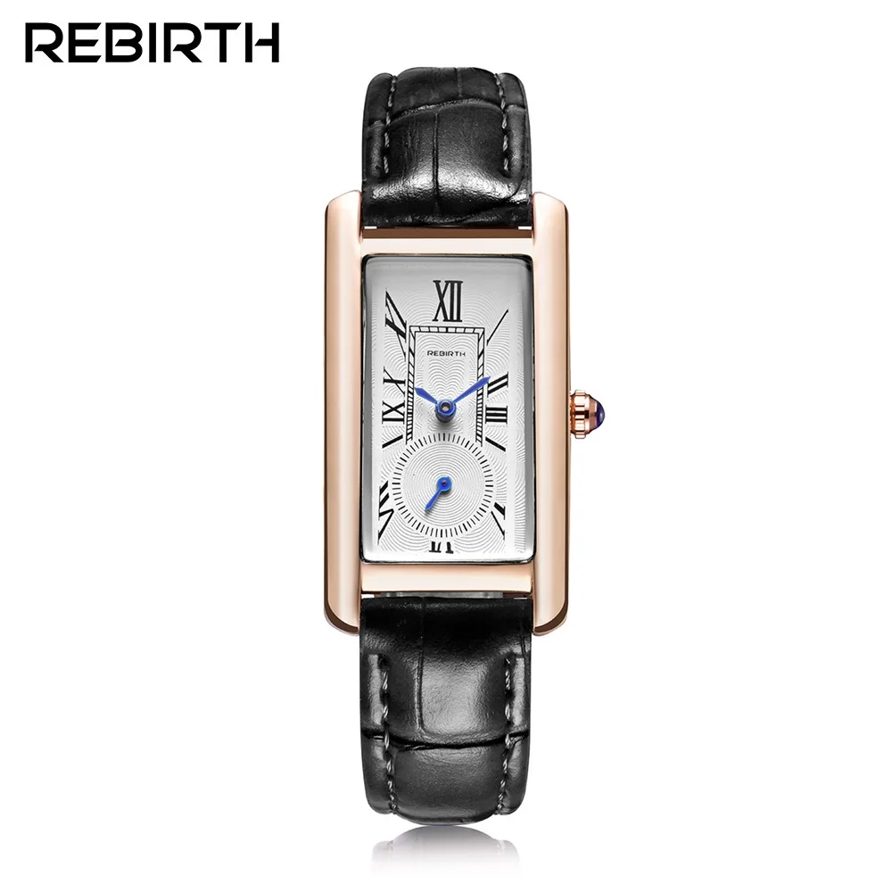 2019 Топ бренд квадратный женский браслет часы контрактные кожаные Наручные