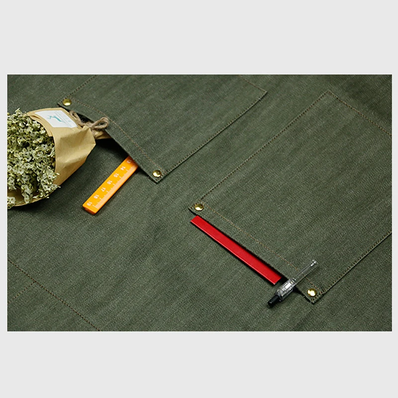 Джинсовый ковбойский фартук для барбекю хлопковый выпечки кожаные ремешки