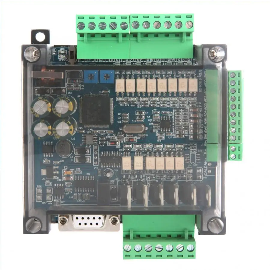 Мягкая пусковая промышленная плата управления FX3U 14MT аналоговый 6AD + 2DA 24V 1A