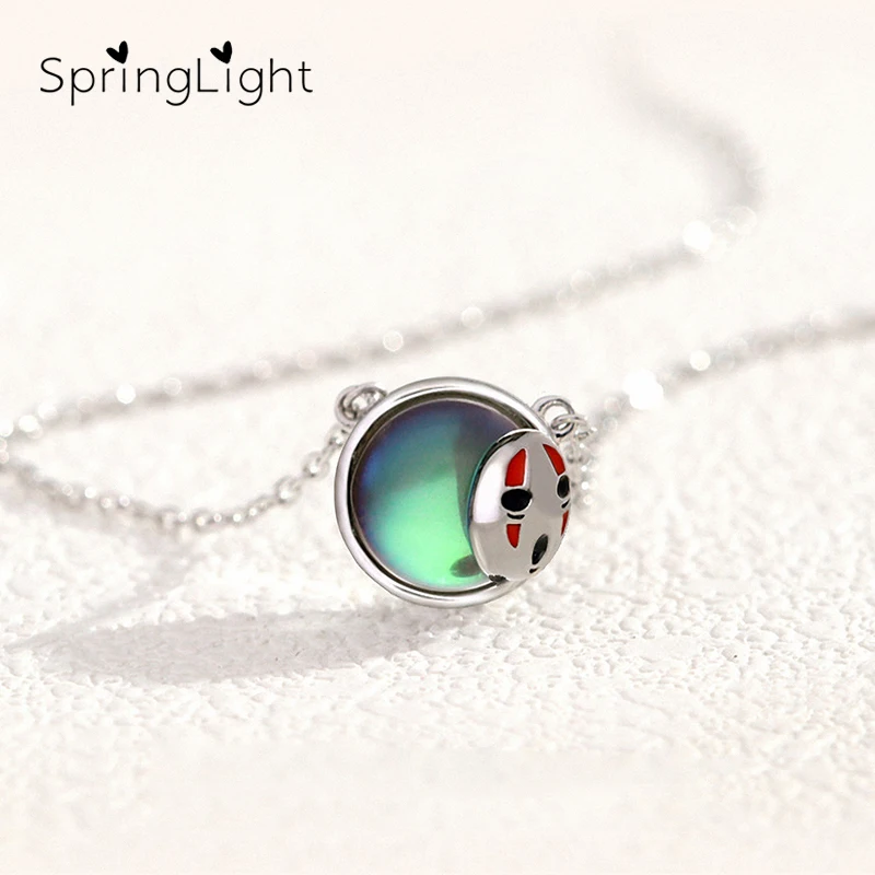 Женский кулон из серебра 925 пробы с фигурками мультфильма|Ожерелья| |