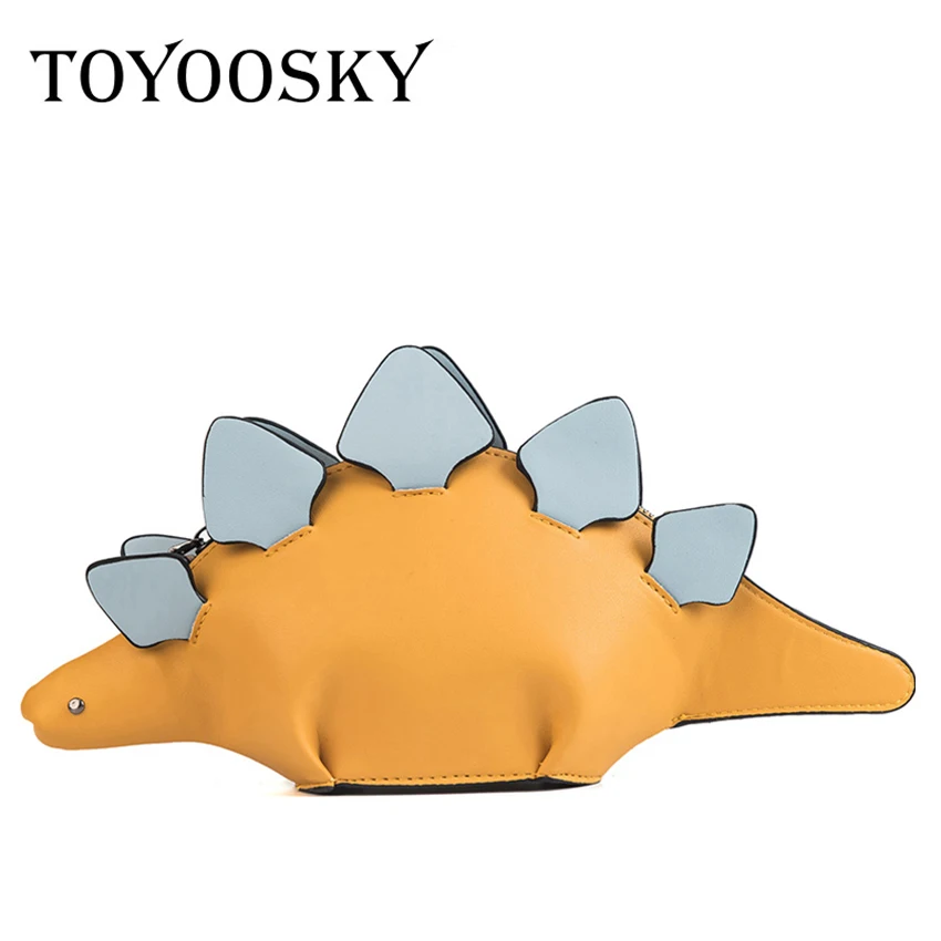 Сумка мессенджер TOYOOSKY креативная хамелеон с объемным рисунком динозавра