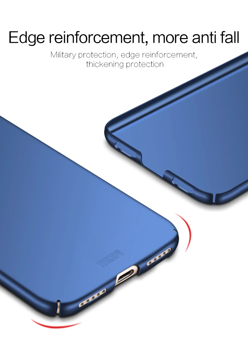Чехол для Meizu meilan 5S бренд Mofi роскошный 360 чехол с полным корпусом жесткий матовый PC