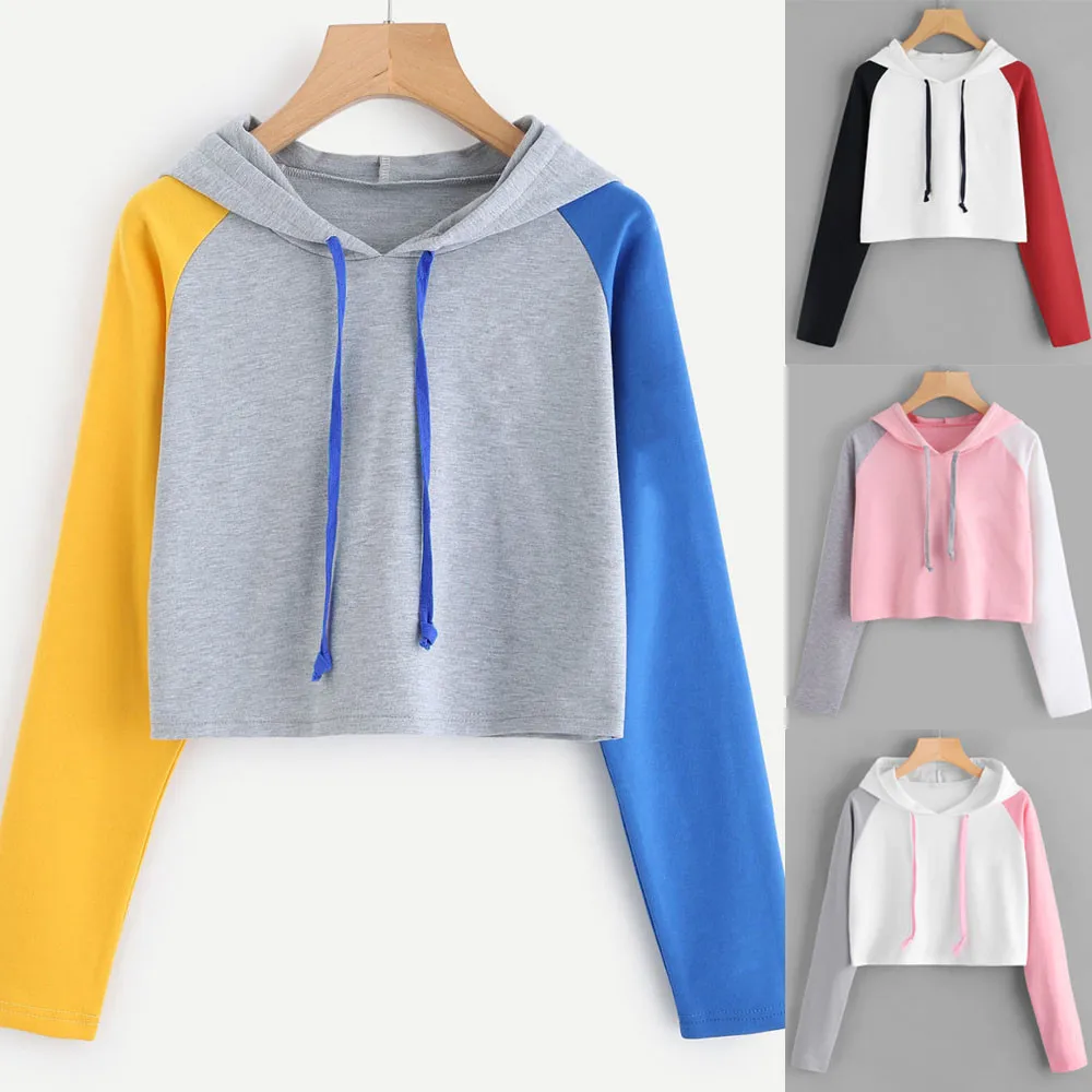 

JAYCOSIN Hoodies Womens 2019 Casual Long Sleeve Hoodie Sweatshirt Hooded Pullover Tops female sweatshirt for women Harajuku new