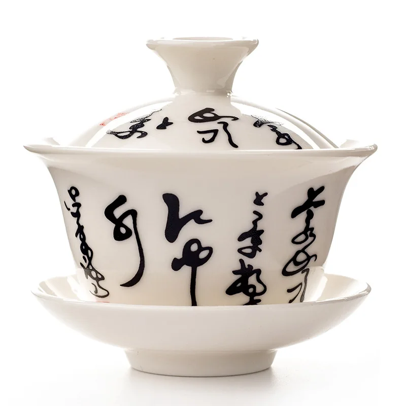 Чайный сервиз Dehua высококачественный фарфоровый чайник GaiWan чайный набор кунг-фу