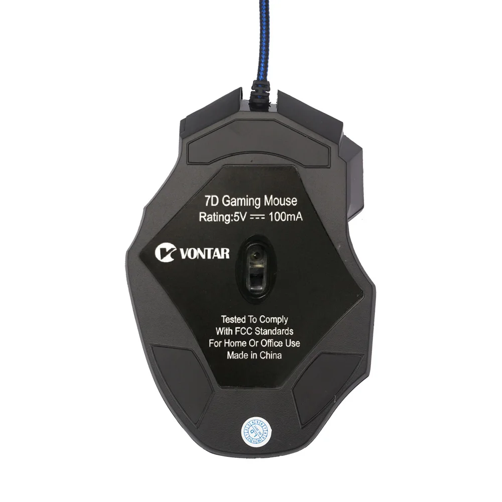 Профессиональная игровая мышь VONTAR 5500 DPI 7 кнопок светодиодная оптическая USB Проводная для профессионального