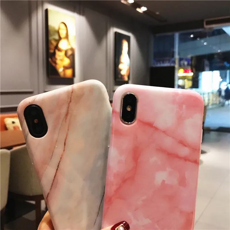 Для iPhone X Чехлы под мрамор+ Закаленное стекло Защитная пленка для экрана для iPhone X 5,8 дюймов Керамический ТПУ чехол гладкий Чехол