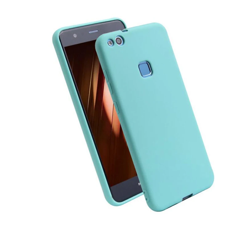 Силиконовый мягкий ТПУ чехол для Huawei P10lite матовый однотонный ярких цветов huawei P10