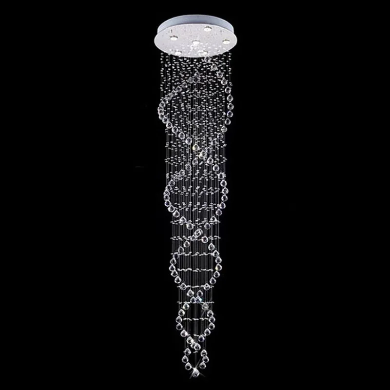 LED K9 Современные хрустальные люстры светильники дуплекс лестница приспособление