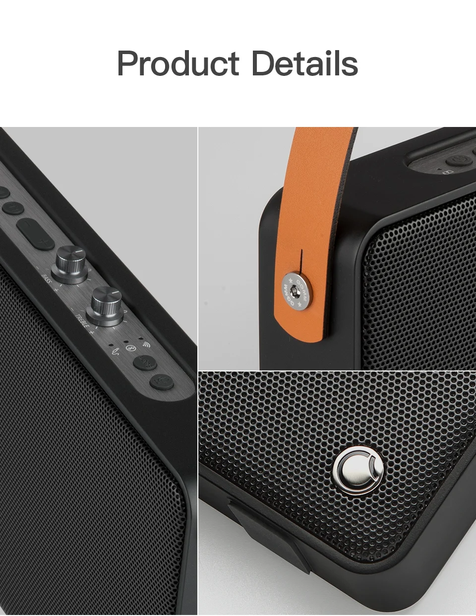 GGMM E5 Портативный Bluetooth Динамик AUX Wi-Fi 20 Вт сабвуфер Колонка HD 6 драйвер квадратный громкий Динамик громкой связи Bluetooth гарнитура для компьютера телефона 15 часов