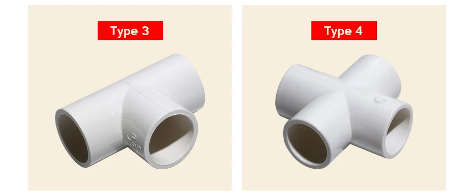 2 шт. трубные фитинги upvc 20/25/32 мм 1/2 ''3/4'' ID водопроводная труба локтевого сустава тройник крест воды разъемы набор инструментов для самостоятельного Пластик стыков труб