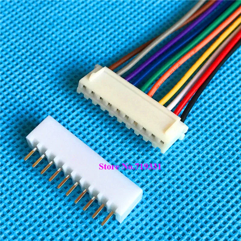 10 комплектов XH 2 54 мм 10Pin Мужской Разъем горизонтальная игла + гнездовая вилка с