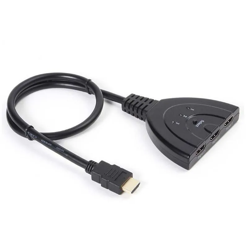 Новый 3 порта HDMI коммутатор в 1 из 1080 P концентратора V1.4B Переключатель Splitter