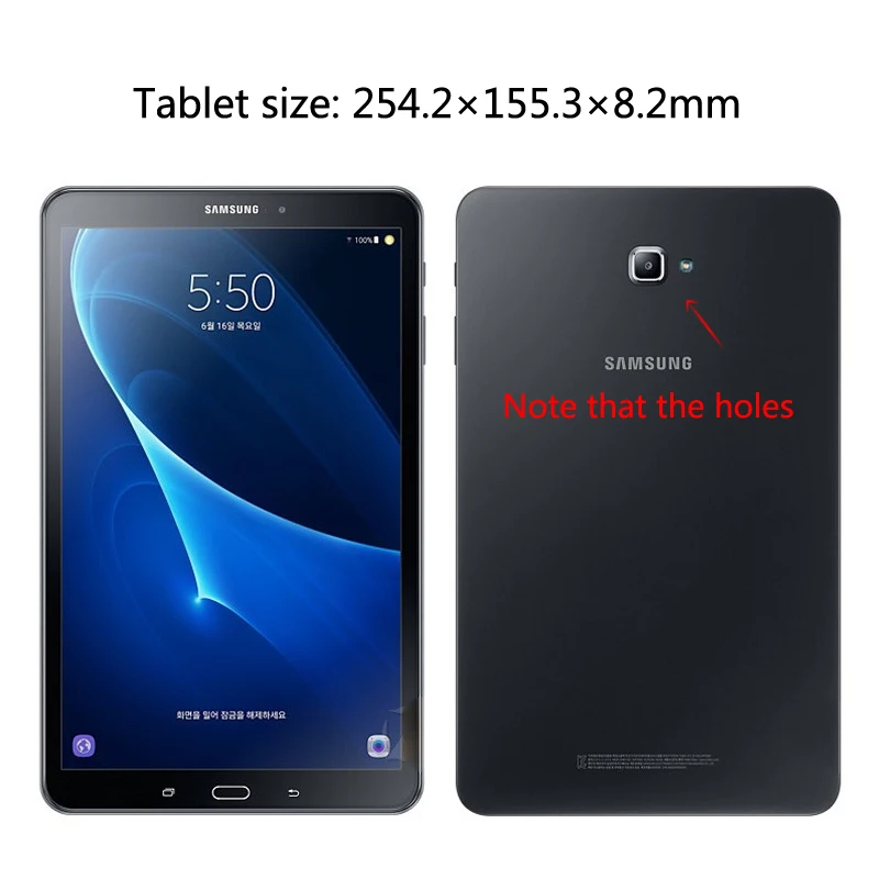 Tab A6 10 1 360 градусов вращающийся Folio PU кожаный чехол откидная крышка для Samsung Galaxy A 6