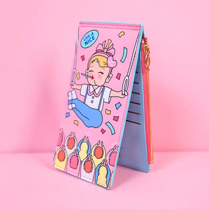 Милый мультфильм Kawaii держатель для карт Корея Универсальный длинный телефон