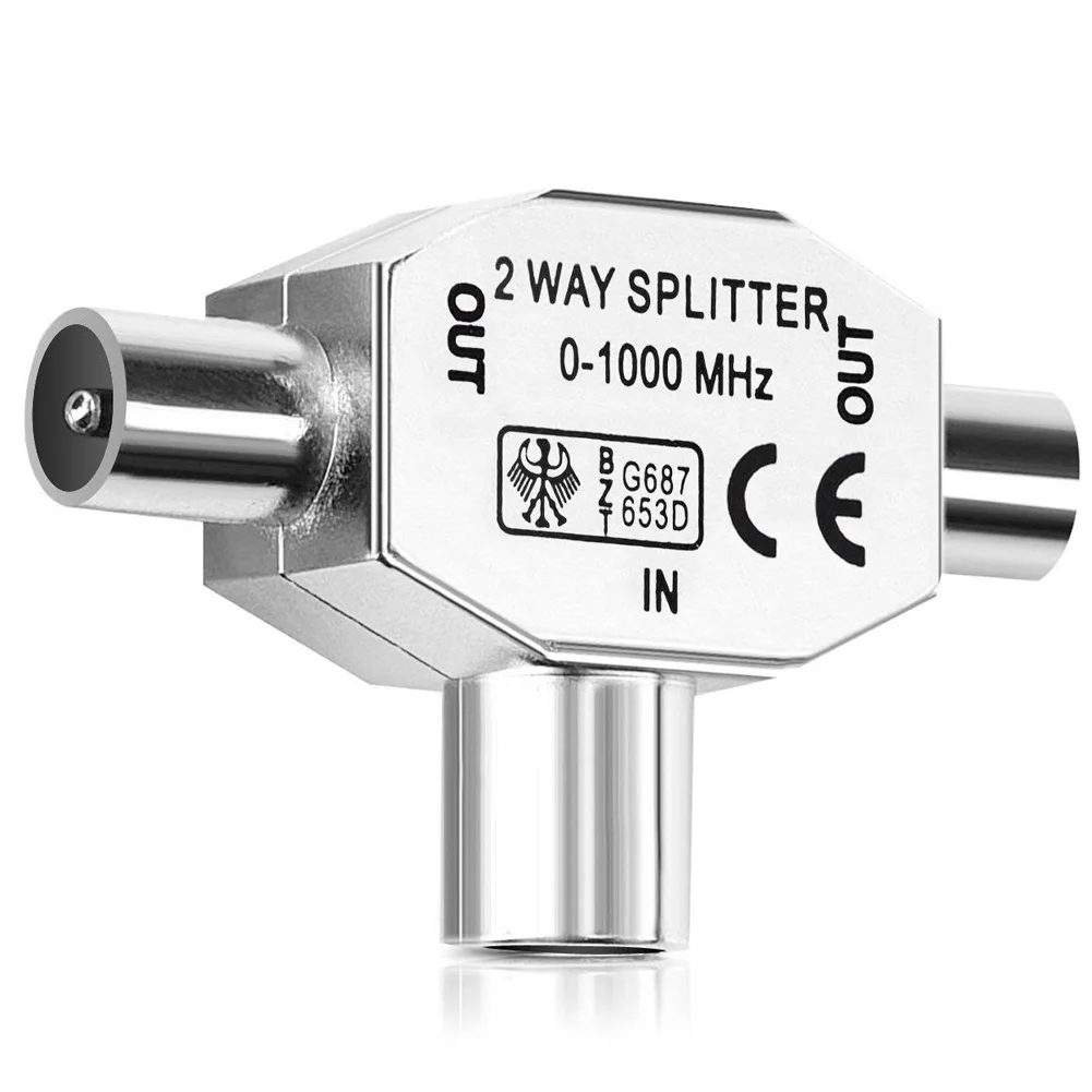 Tee TV Transmitter Receiver Full Metal Signal Assignment Line Device Cable Antenna Distributor Adapter Converter | Электроника
