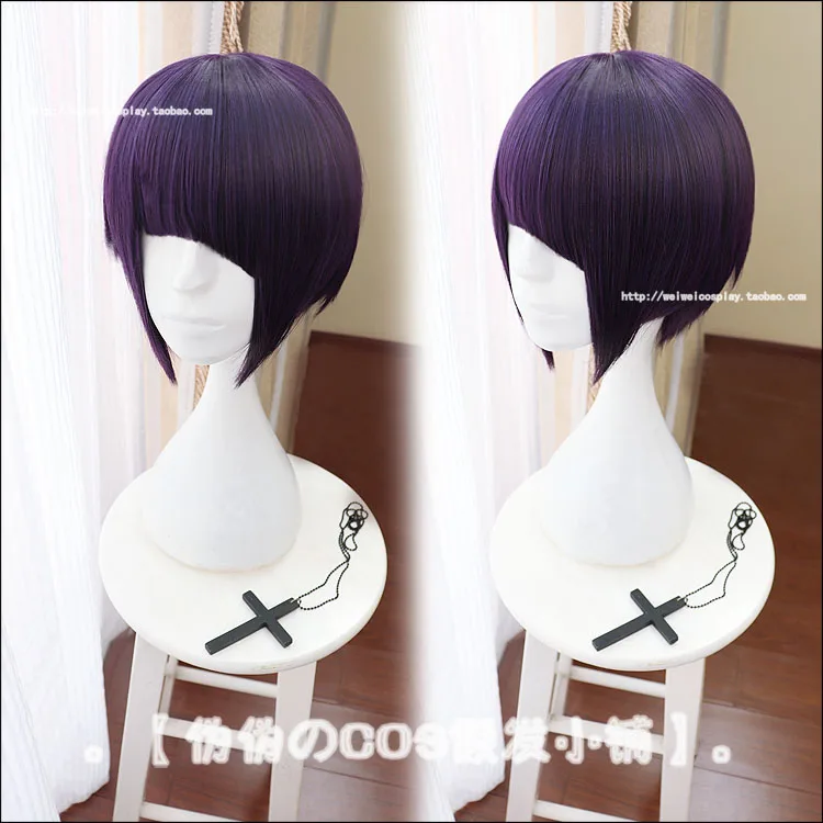 Аниме My Hero Academia Kyoka Jiro короткий фиолетовый черный парик Jirou Kyouka термостойкий