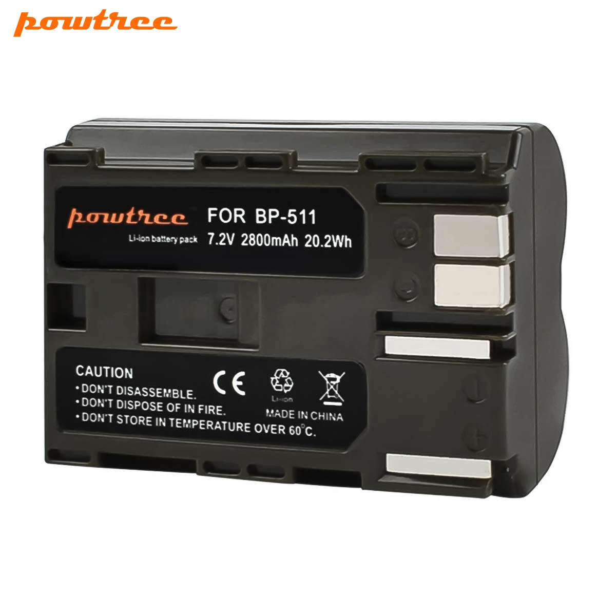 Аккумулятор Powtree 2800 мА/ч для камеры Canon EOS 40D 300D 5D 20D 30D 50D 10D G6 L10 аккумулятор BP511 BP 511