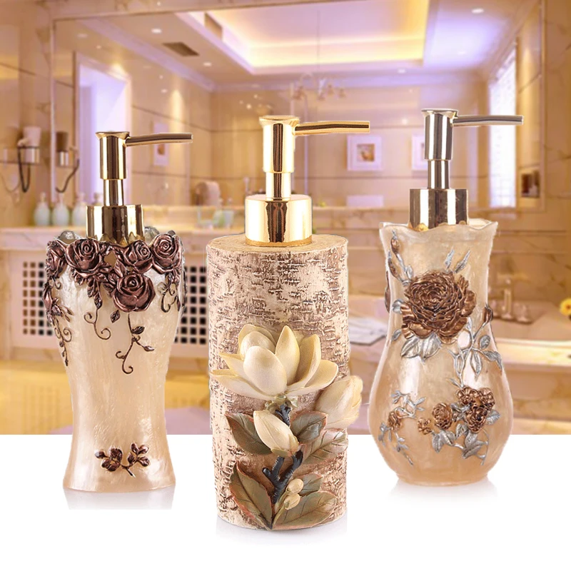 

Europeum Hotel portable hand wash bottle pressing bottle travel bottling shower gel bottle pressing points set