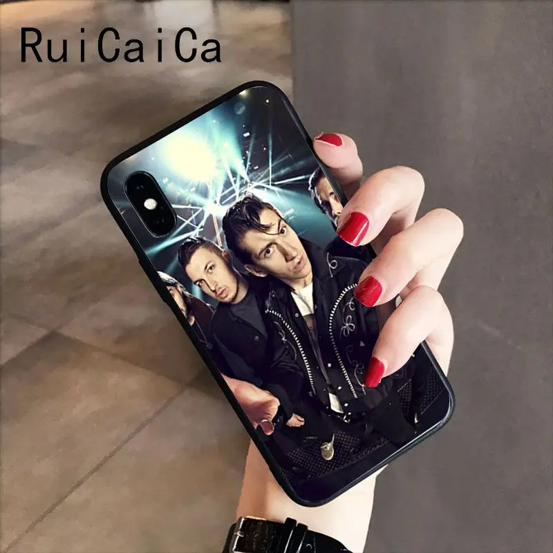 RuiCaiCa a arctic monkeys мягкий черный чехол для телефона iPhone 8 7 6 6S 6Plus X XS MAX 5 5S SE XR 10 Чехол