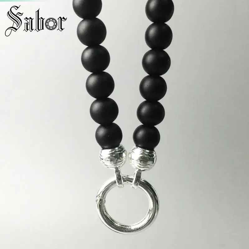 Ожерелье из черного обсидиана подарок для женщин и мужчин Женские Ювелирные