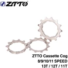 Кассета велосипеда ZTTO, 1 шт., Cog 8 9 10 11 12 Скоростей 11T 12T 13T