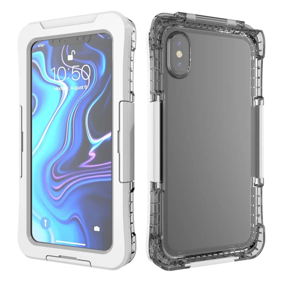 Водонепроницаемый мобильный чехол для телефона для iPHONE Xr XS MAX прозрачный ПВХ герметичный подводный сотовый смартфон сухой Чехол Водонепроницаемый чехол s