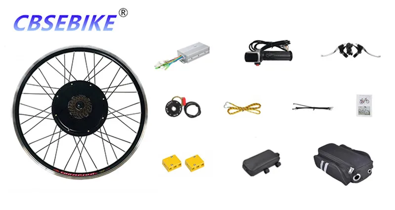 CBSEBIKE 26 дюймов комплект для переоборудования электрического велосипеда ЖК-дисплей eBike для заднего колеса велосипеда мотор HC05-26