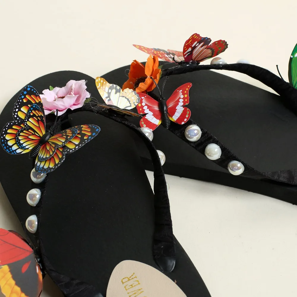 HAHAFLOWER/2017 г. Женские шлепанцы на плоской подошве Забавные тапочки Женская летняя