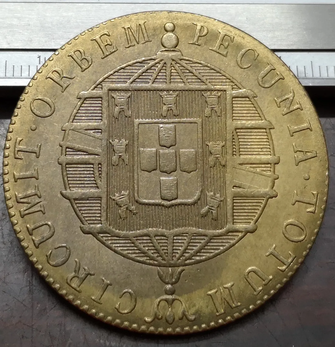 1823 B Бразилия 80 Reis Joao VI медная копия монеты 41 мм|Безвалютные монеты| |
