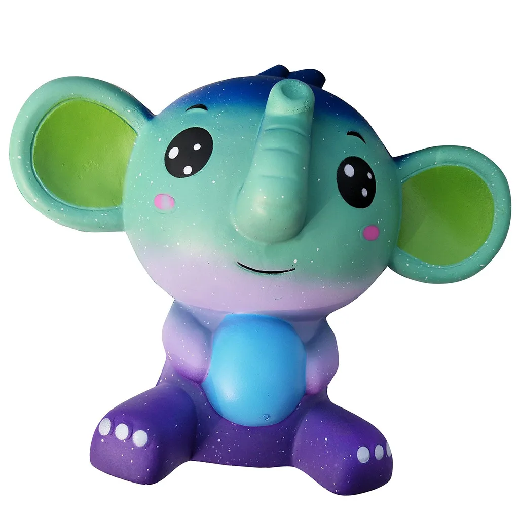 Мягкие игрушки Skuishy animals Jumbo Cute Elephant Squishies ароматический крем супер мягкие