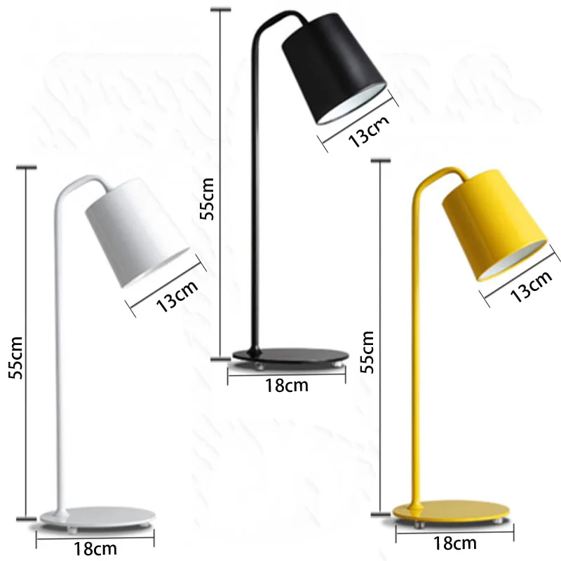 

Modern Office Table Lamps LED Work Iron Desk Lamp Bedroom Study Reading Lights Foldable Table Lamp Lighting Fixtures