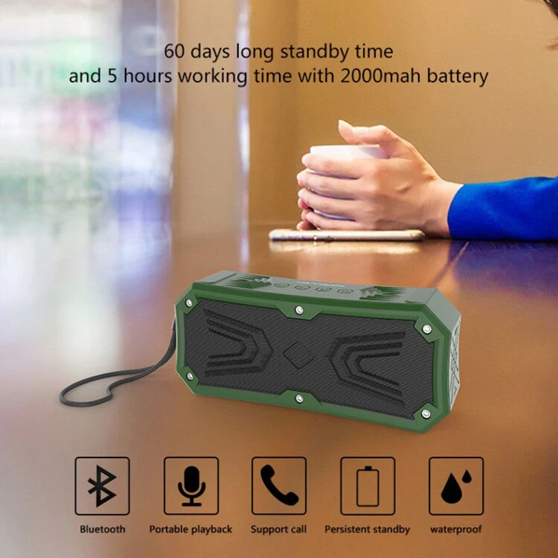 VTIN K19 Беспроводной Bluetooth 4 2 Динамик IPX6 Водонепроницаемый Портативный сенсорная