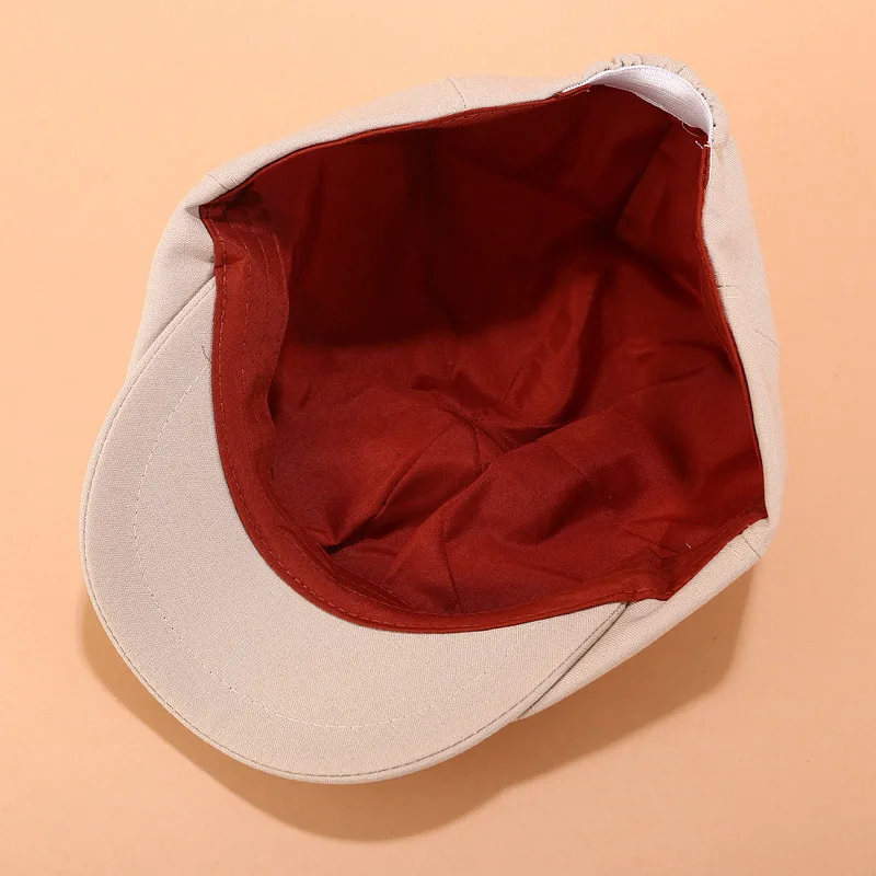 Autumn winter Hat for women men duck tongue berets wild solid color forward cap casual octagonal simple painter hat | Аксессуары для