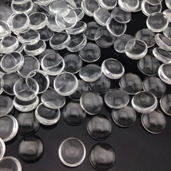 Прозрачный стеклянный кабошон ручной работы 30 шт./лот 10 мм куполообразные