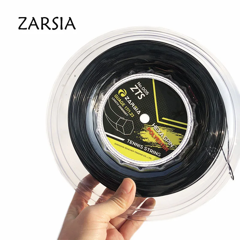 1 Катушка 200 м Подлинная Марка ZARSIA Шестигранная теннисная нить Сделано в Тайване