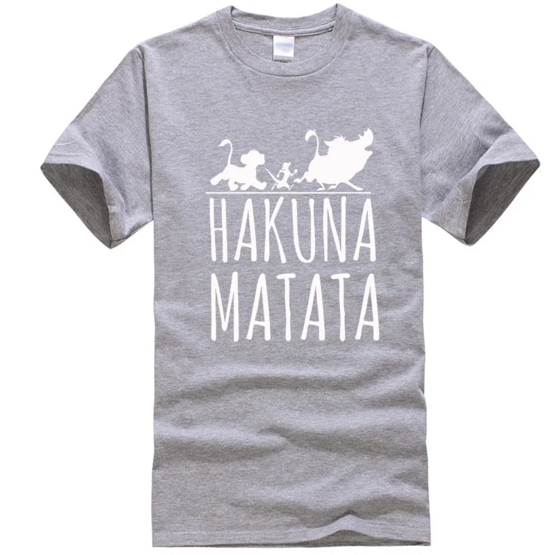Мужская Повседневная футболка высокого качества из хлопка с принтом hakuna matata, с коротким рукавом, мужская повседневная Летняя футболка с надписью Big Bang Theory