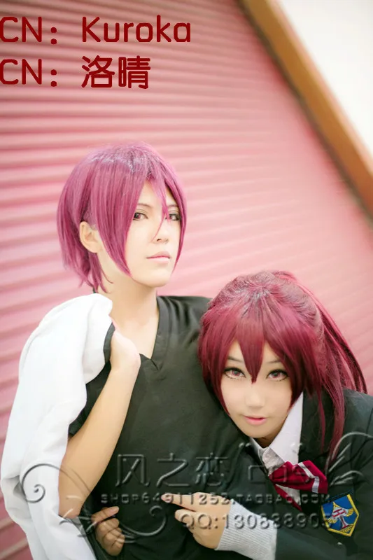 

Japanese Anime Free Iwatobi Swim Club Gou Matsuoka Rin Matsuoka Cosplay Costume High School Uniform