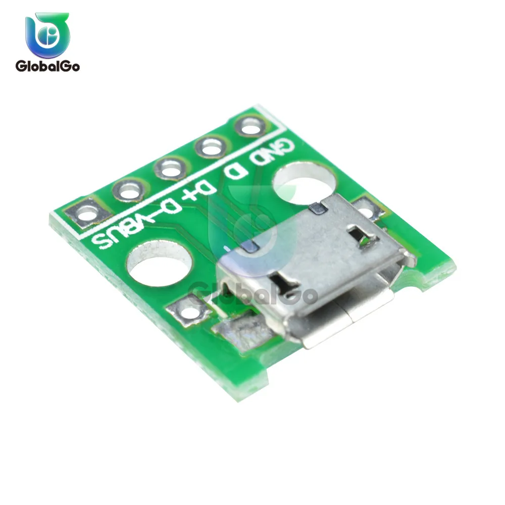 Micro USB DIP адаптер Мужской Женский Разъем Тип B Тип A Мини USB разъем порт Sockect панель PCB конвертер макет
