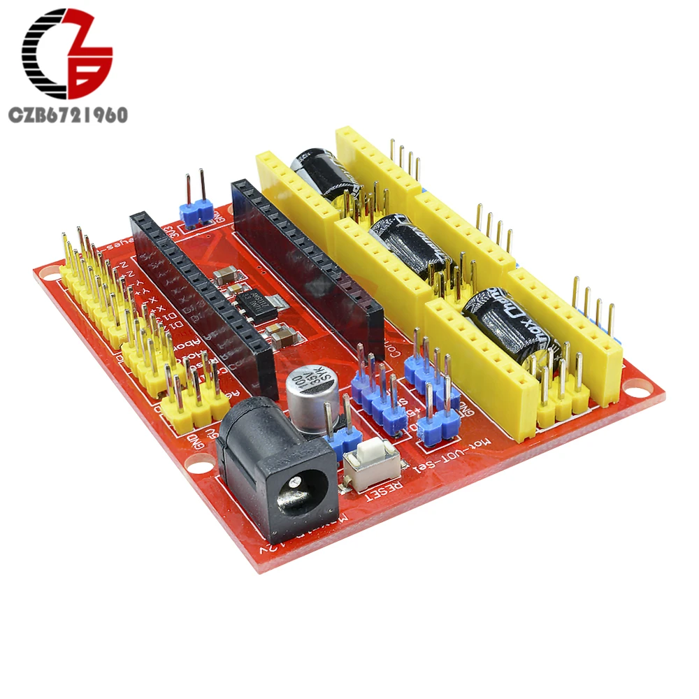 Igc IIC CNC Щит V4 гравировальный станок 3 оси шагового двигателя Плата расширения 3 канала для Arduino GRBL