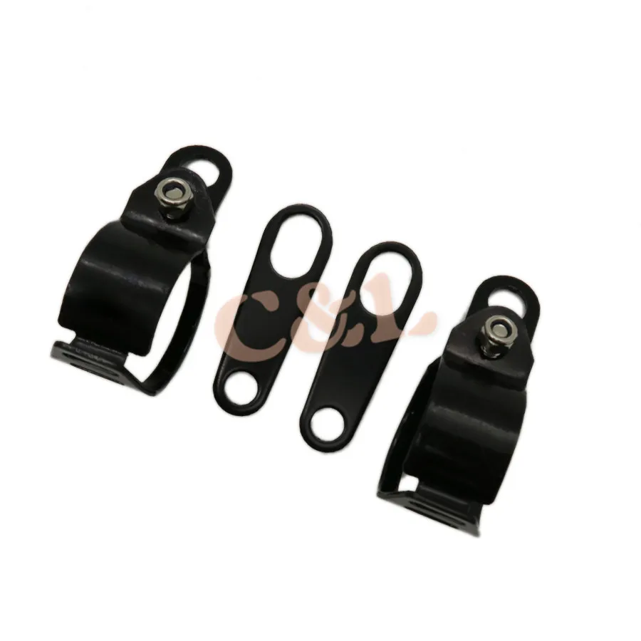1 комплект черные кронштейны для указателей поворота зажим вилки + держатель