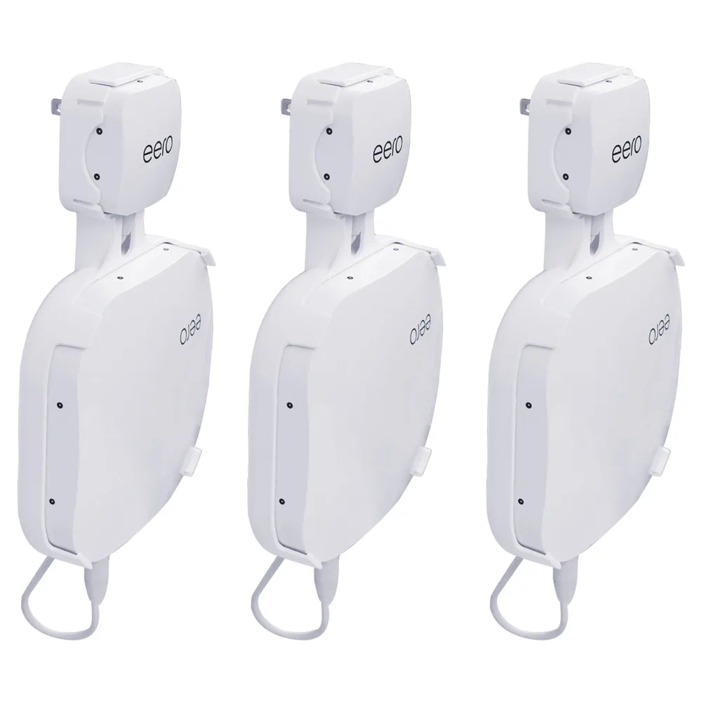 3 pieces Настенное крепление для EERO Pro Wifi/Home Wifi(версия стандарта США) полка для маршрутизатора розетка Держатель Стенд умный кабель управление настенный кронштейн - Цвет: 3 pieces