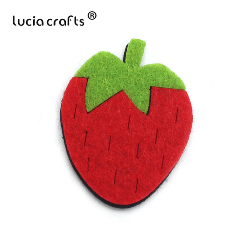 Lucia crafts 5 шт/12 шт фрукты войлочная ткань для DIY Нетканая ткань без Гуле патчи ручной работы аксессуары для одежды B0402