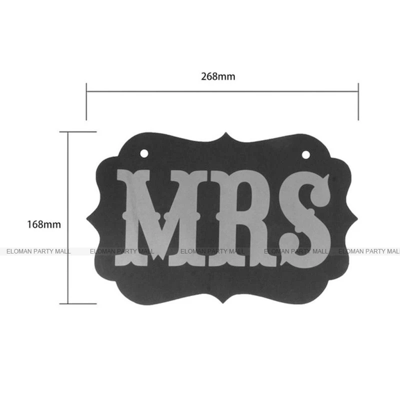 ELOMAN свадебные декорации Mr & Mrs указатели стула для свадебной вечеринки товары