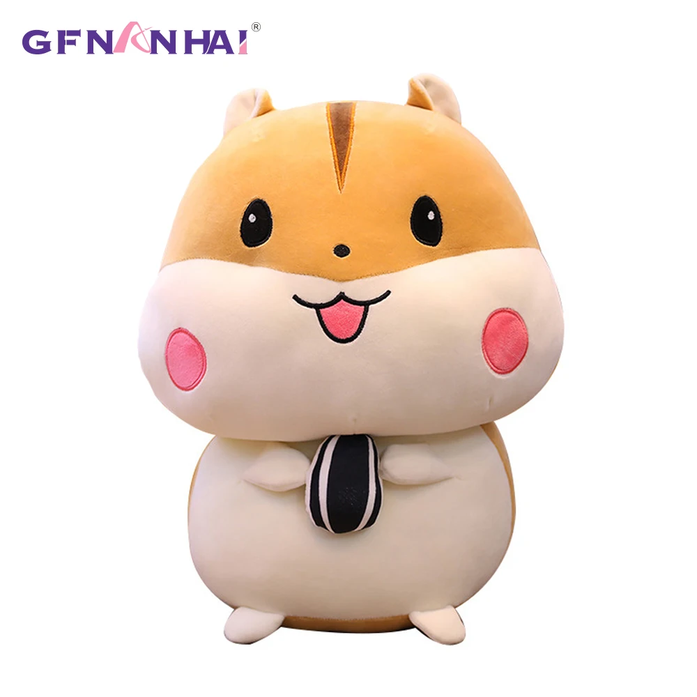 1 шт. 20 55 см Симпатичные жадный маленький хомяк плюшевые игрушки kawaii Holding семена