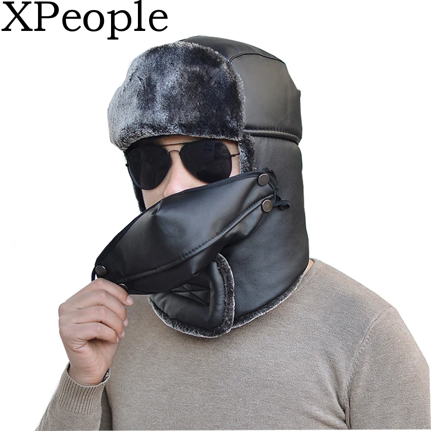 Зимняя плотная Теплая Вязаная Шапка бини XPeople с флисовой шерстяной подкладкой